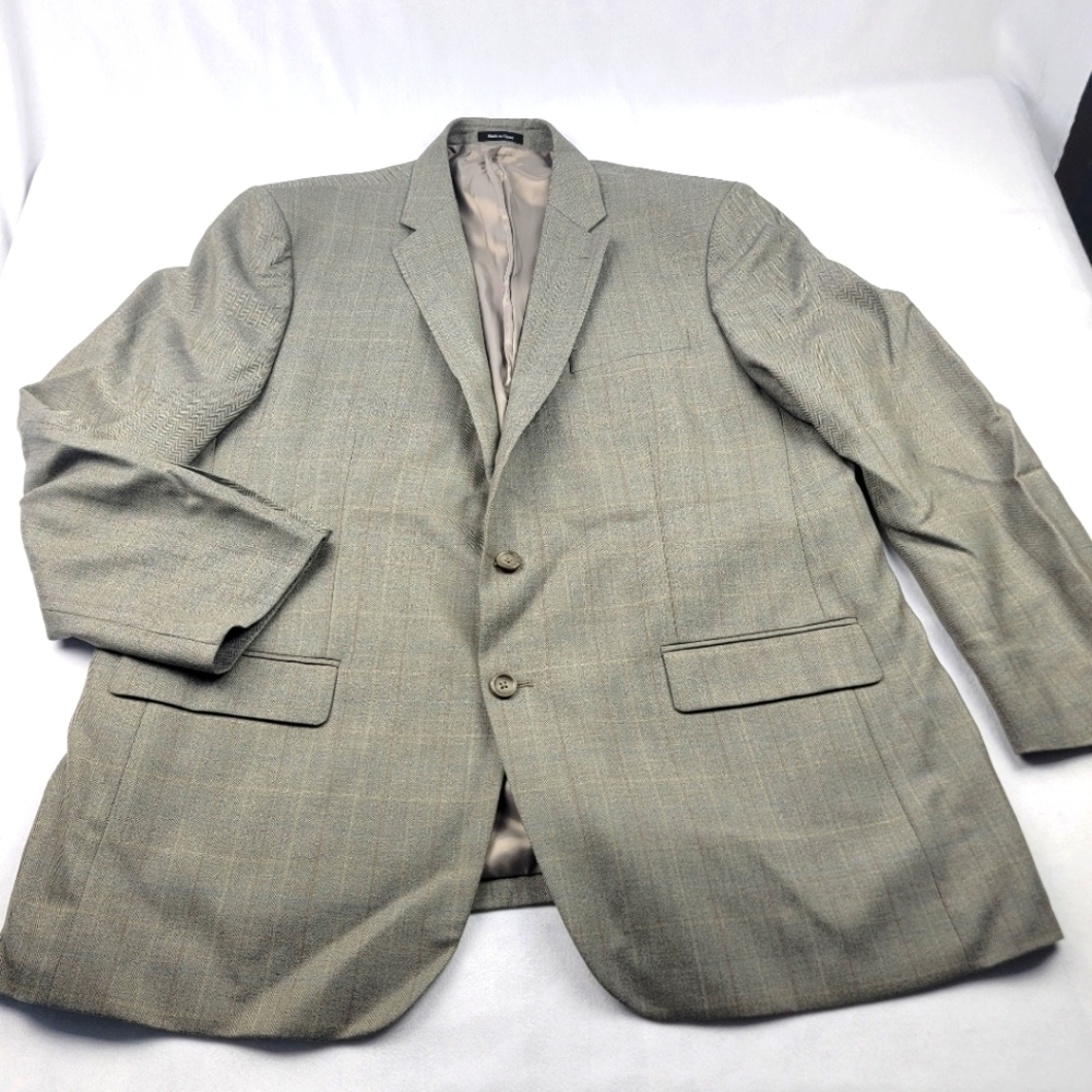 Joseph & Feiss 100% wool check sportscoat executive fit